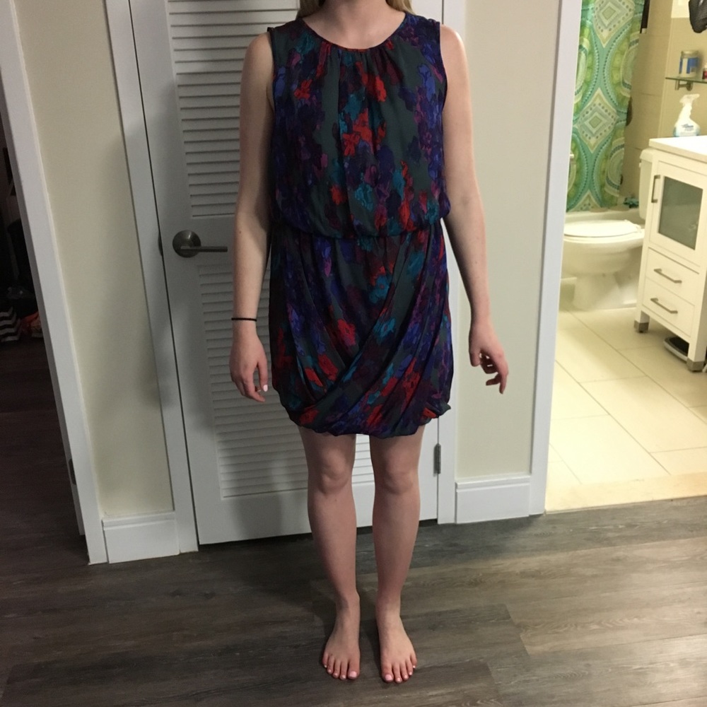 Silk voile tibi cocktail dress